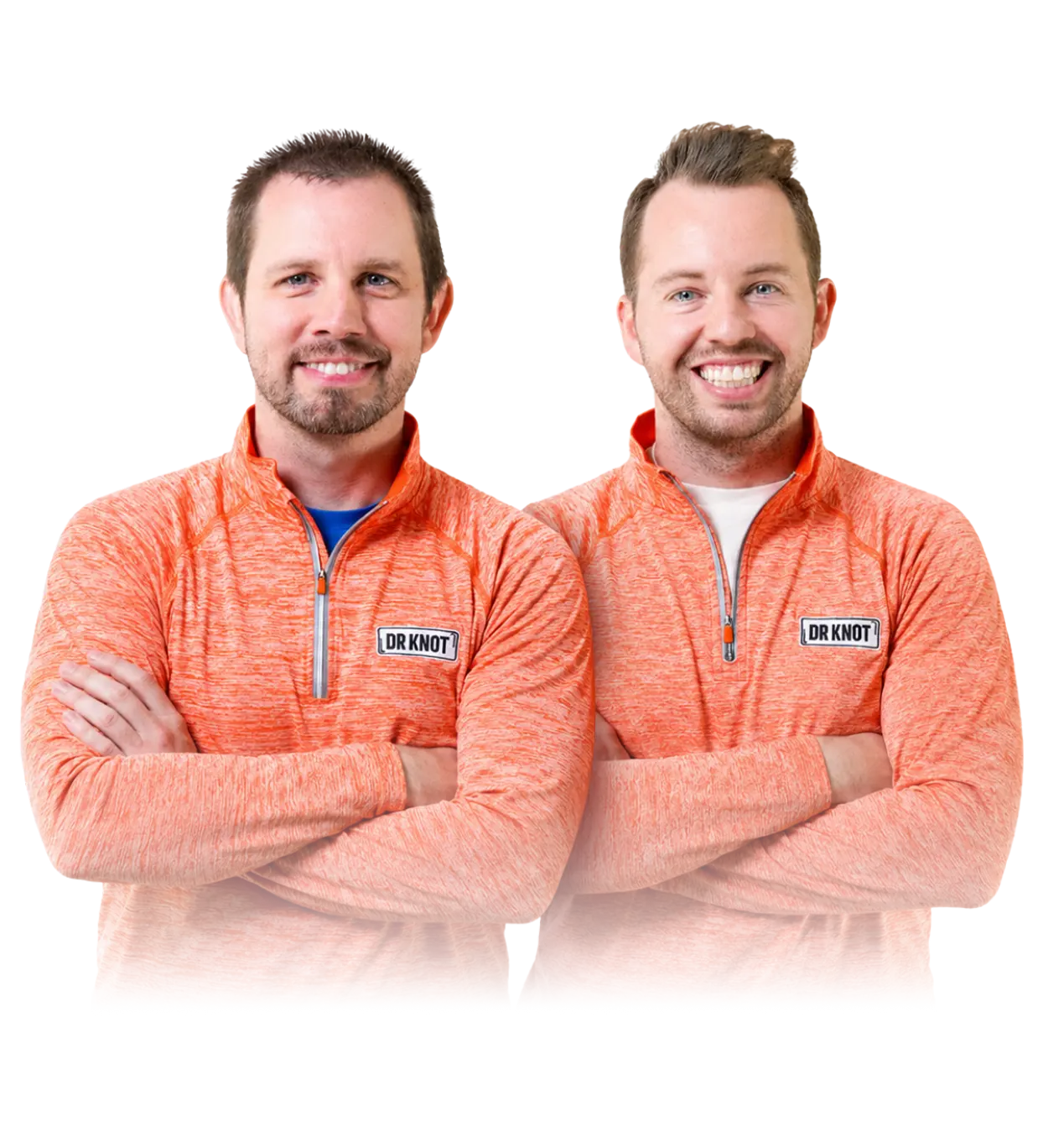 David and Tyler Blessing, founders of Dr. Knot