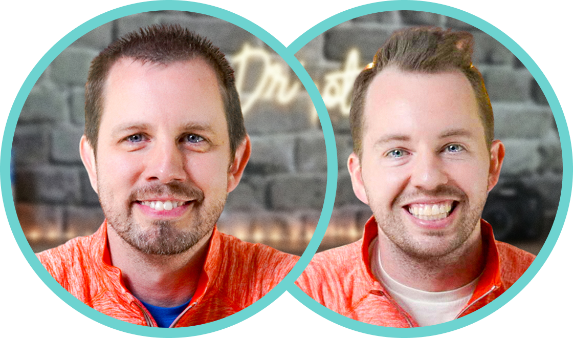 David and Tyler Blessing, founders of Dr. Knot
