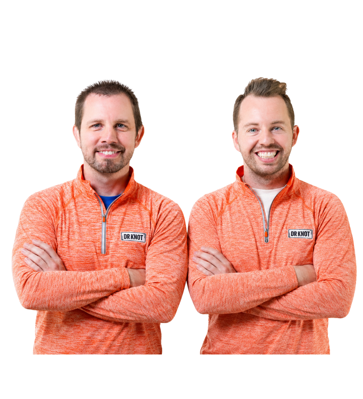 David and Tyler Blessing, founders of Dr. Knot